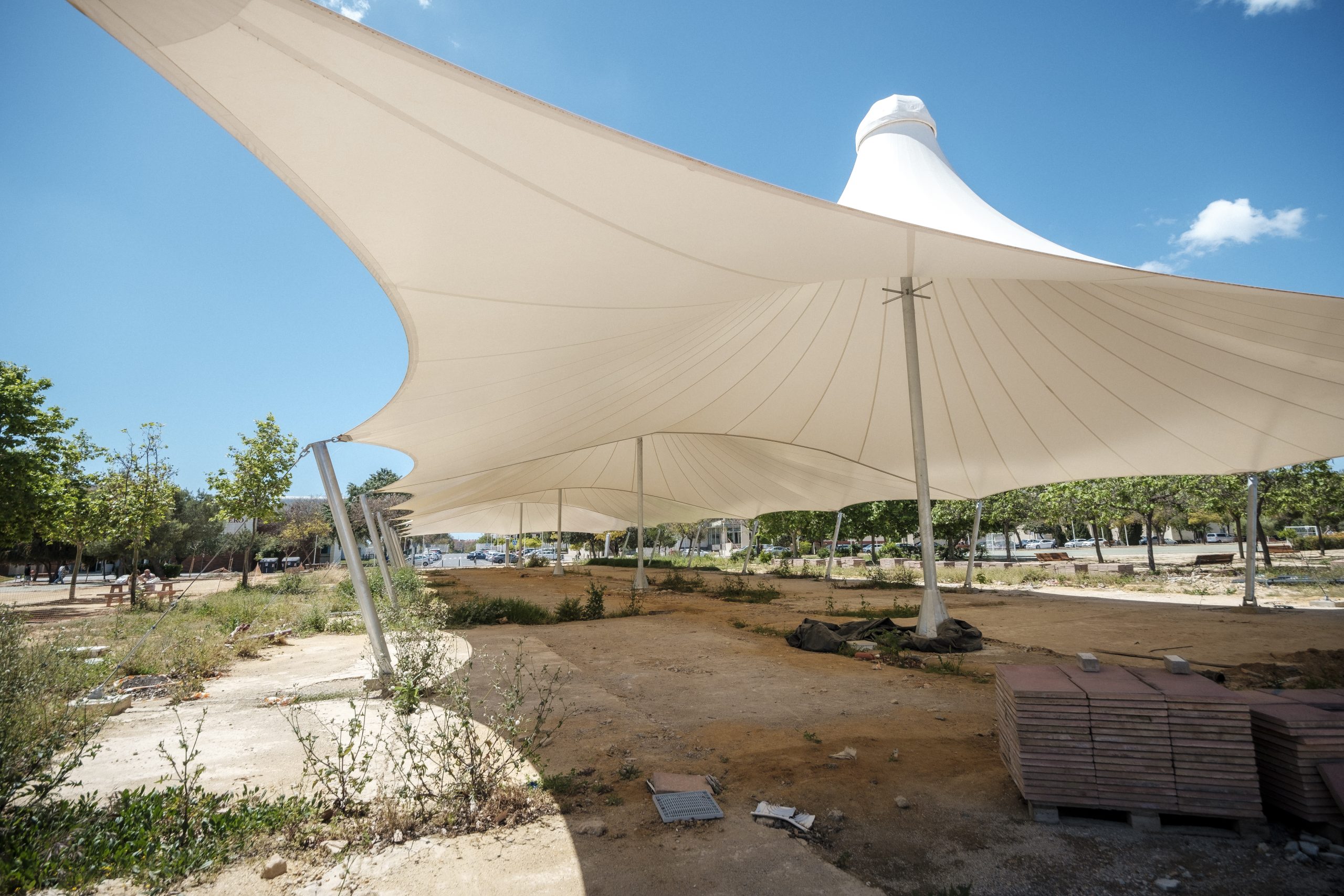 Instalación carpa fiesta evento exterior profesional GWD