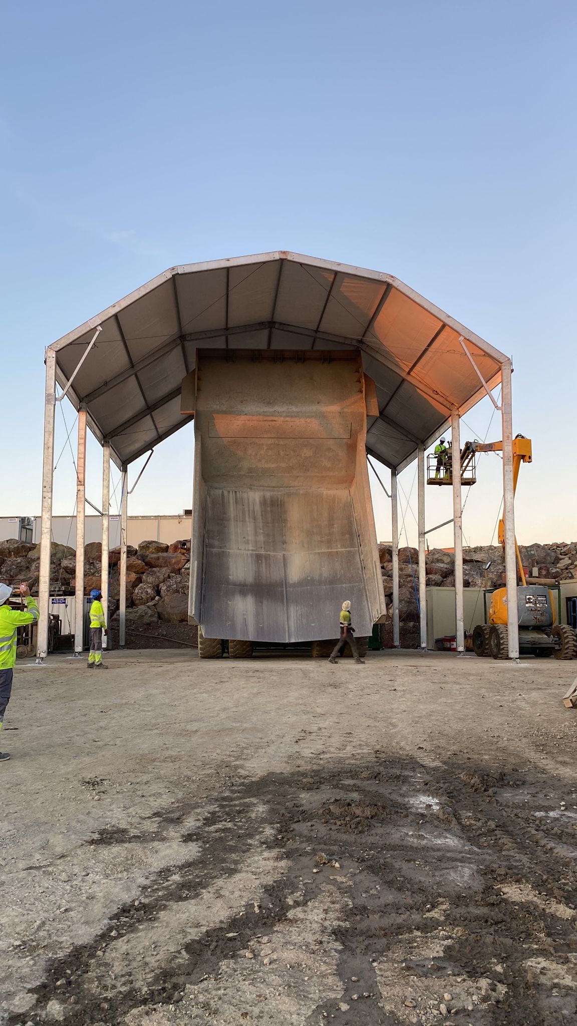 Carpa industrial siderúrgica gran vano almacén metales GWD