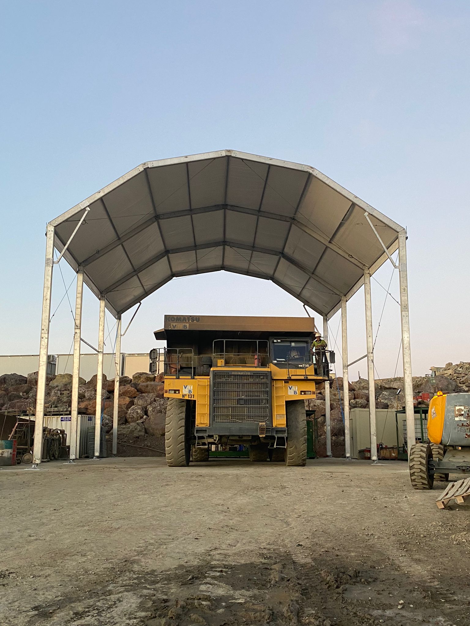 Instalación carpas metales siderúrgicos España GWD
