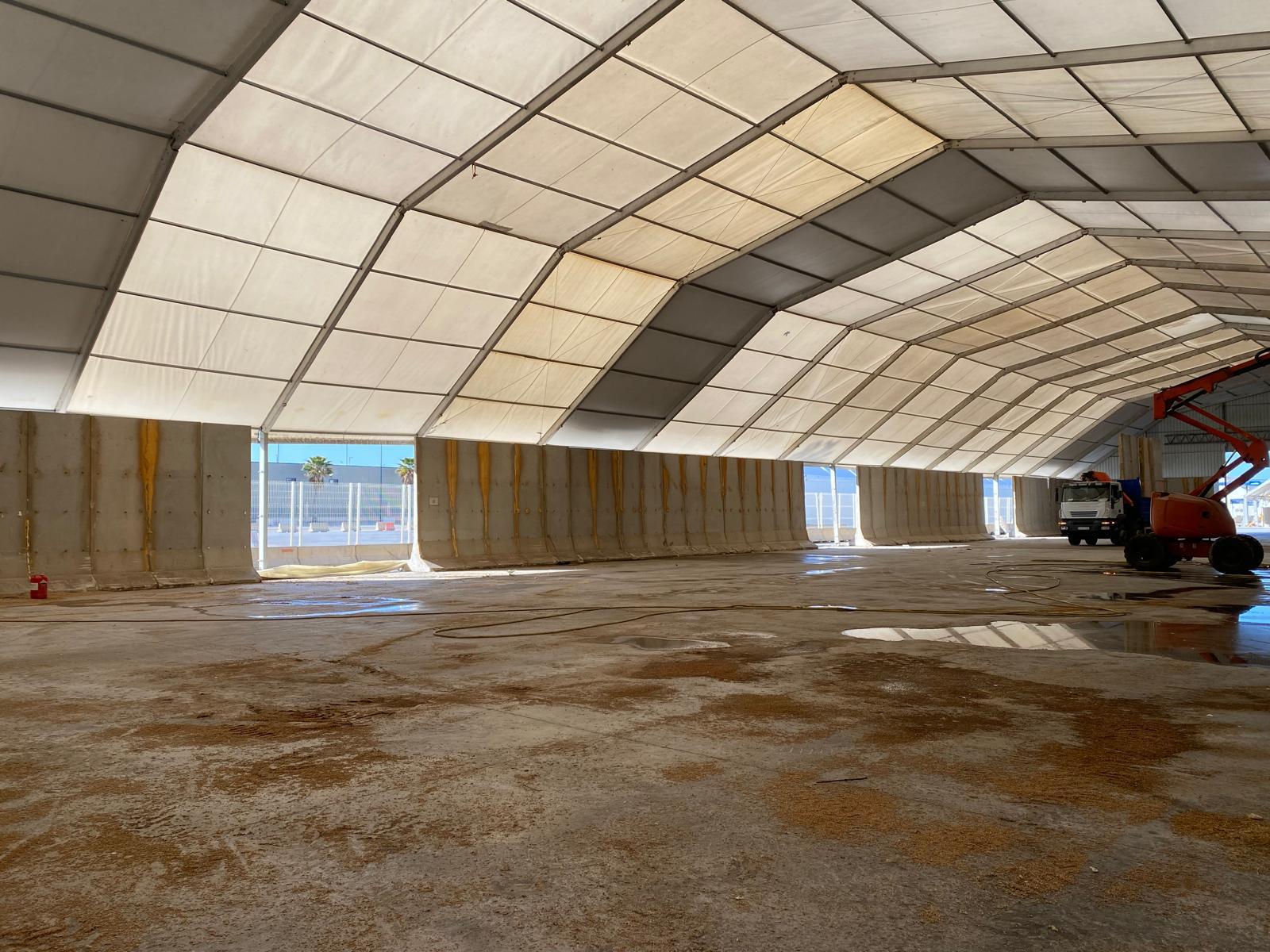 Estructura industrial cereales biomasa GWD carpas