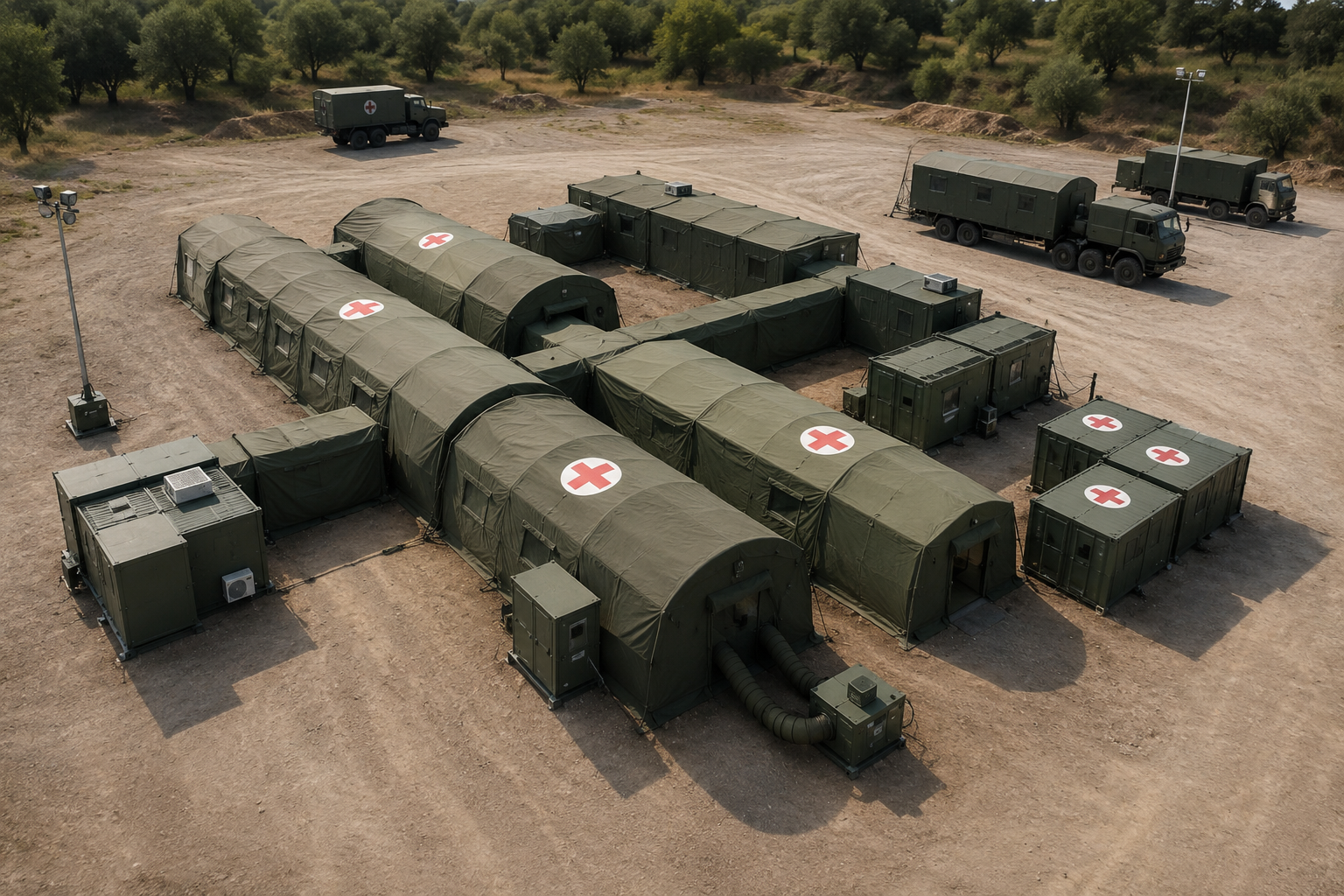 Carpas militares emergencia instaladas operativas GWD