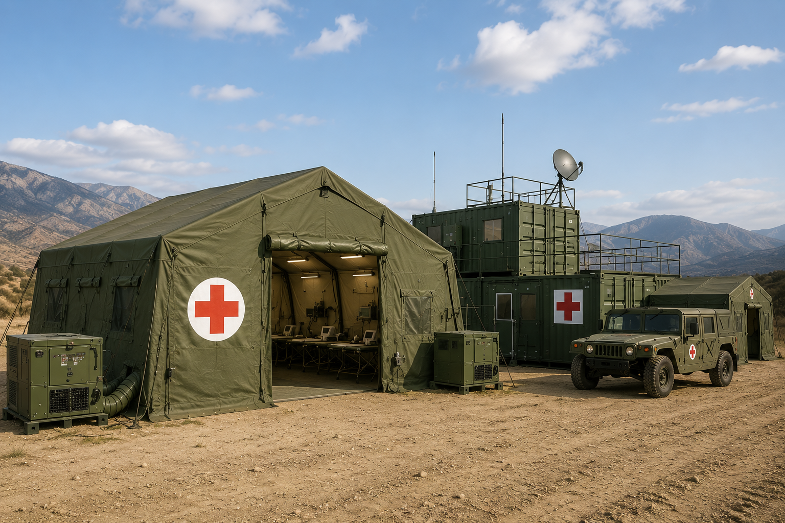 Estructura emergencia protección civil campamento GWD